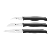 Zwilling 38737000 Twin Grip Messerset, 3-tlg., Friodur Klinge, Griff: Kunstoff, schwarz,...