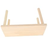 MUELODSIC Holzplattform für Hamster und Kleine Tiere Multifunktionale Spiel Ruheplattform...