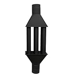Typhoon Abgaswärmetauscher Warmlufttauscher XL Rauchgaskühler 120mm schwarz...