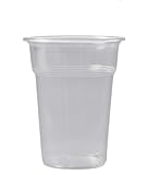 Generisch Einweg-Plastikbecher, transparent, 400 ml Fassungsvermögen, Packung...