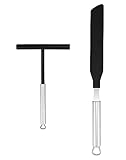 QWORK® Edelstahl 304 Crêpes-Verteiler und Spatel, Backwerkzeuge für...