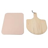 Pizza-Kochstein, Multifunktionales, Leicht zu Reinigendes Pizzastein-Set, Gleichmäßige...