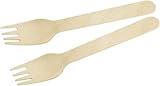 Holzgabel 30er Set aus Birke – Praktisches Mehrweg Besteck für Camping, Grillen oder...