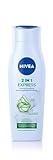 NIVEA 2in1 Express Shampoo & Spülung, intensive Haarpflege mit Aloe Vera und Glanz Serum,...