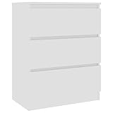 vidaXL Sideboard, Kommode mit viel Stauraum, Schrank mit 3 Schubladen,...