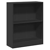 Hovothy Holz-Bücherschrank mit 2 Geräumigen Fächern Buchregal Modernen Regal...