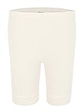 wobera ANGORA Damen-Unterhose bis Knie mit 40% Angora (Large, wollweiß)