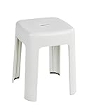 WENKO Hocker Mod. Alaska, Badhocker aus stabilem Kunststoff, belastbar bis 250...