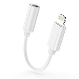 Adapter für iPhone, Lightning auf 3,5-mm-Klinkenstecker, Aux-Adapter, Dongle,...