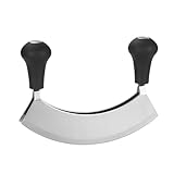 Wiegemesser, Kräutermesser, Biegemesser, Wiegemesser Zweischneidig, Klinge für Kräuter,...