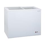 GastroHero Gefriertruhe ECO 200 I Tiefkühltruhe groß 197L I Kühltruhe abschließbar I...