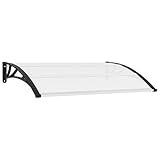 Türvordach, XIAOGUANG Terassenüberdach, Lichtschachtabdeckung Regenschutz,...