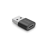 Hama USB C Adapter, USB A Stecker auf Buchse (Zum Verbinden von PC, Laptop,...