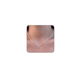 Meteorstarry Halskette Damen Silber 925,Edelstein Kette Silberne mit Rosa...