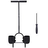 Ohuhu Rasenlüfter mit Spikes Aerifizierer für Rasen, 1m Rasenlüfter Manuell...