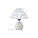 Lindby Tischlampe 'Kerimi' (Skandinavisch) in Weiß aus Keramik u.a. für Schlafzimmer (1...