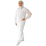 ARNOMED PP-Schutzanzug Einweg Weiß, 1x Ganzkörperanzug Gr XL (140x178 cm), Lackier- &...