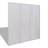 Badewannen Faltwand Duschabtrennung Duschwand 141 x 132 cm 3 Platten Faltbar