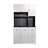 HTI-Line Küchenschrank Blanca Küchenbuffet Grau Weiß für Küche und Esszimmer 100 x...