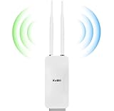 KuWFi Outdoor WLAN Access Point, 1200Mbps Long Range Wi-Fi Extender, Dualband...