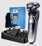Rasierer Herren Elektrisch, 4-In-1 Elektrischer Rasierapparat Nass- und...