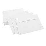 Homoyoyo 100 Stück Selbstklebende Versandumschläge Weiß Dickes Papier Sicher...