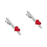 OATIPHO 2St Lavalier valentinstag Krawattenklammern für Männer Valentinstag-Accessoires...