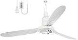 Sichler Haushaltsgeräte Deckenventilator: Mobiler XXL-Decken-Ventilator, 3 Flügel,...