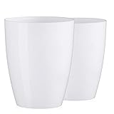 Tymar Orchideentopf Übertopf, 2er-Pack, transparent, Blumentopf, Blumenkübel...
