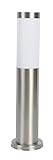 LED Sockelleuchte, 1-Flammig LED Wegelampe, Aluminium Laterne IP44 230V (45cm...