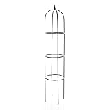 BigDean Rankhilfe Rosenbogen 40 x 200 cm grün witterungsbeständig - Obelisk Rankturm...