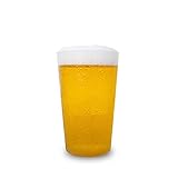 32 Stück Mehrweg Hartplastikbecher 0,5l - Plastik Bierbecher bruchsicher, Party Becher...