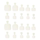 WOONEKY 500 Stück Künstliche Zehennagelspitzen aus ABS Verschiedene Größen Transparent...