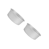 VICASKY 2 Stück Runde Kuchenform mit Abnehmbarem Boden Eloxiertes Aluminium Rost und...