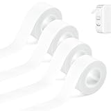 4 Rollen Etikettenband Geeignet für Etikettendrucker Wasserfeste Etikettenband Drucken...