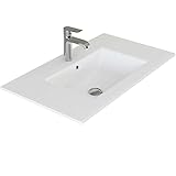VILSTEIN Einbau Waschbecken Keramik Bad Einbauwaschbecken Waschtisch Einbauwaschtisch...