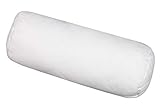 ZOLLNER Allergiker Nackenrolle, 15x40 cm, 210g, Reißverschluss, Öko-Tex weiß