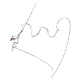 LOLIPPYY Silberner Schlangen haarstab mit Quaste Langes Haarschmuck accessoire für Frauen...