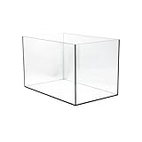 VIALIA Aquarium rechteckig 40x25x25 cm, 25 Liter, Glasbecken für Fische und...