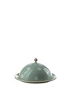 Münder-Emaille - Käseglocke/Käseplattenabdeckung/Käsehaube - Metall/Emaille - Mint mit...