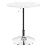 WOLTU Bartisch Stehtisch, höhenverstellbarer Tisch 68-88 cm, multifunktionaler...