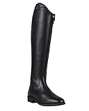 QHP Eleganter Damen Leder-Reitstiefel Yuna Adult weit mit Glitzer am Dressurbogen...