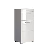 trendteam smart living - Amanda - Kommode - Weiß Hochglanz - Standschrank -...