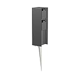 ledscom.de Garten-Steckdosen-Säule POMI mit Erdspieß für außen, IP44, 2-Fach,...