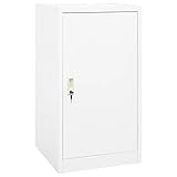 ARKEM Sattelschrank Weiß 53x53x105 cm Stahl Werkzeugschrank Sattelschrank...