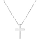 Trendhim Herren Edelstahl Kreuz Halskette Klassische Kette mit Anhänger 60cm für...