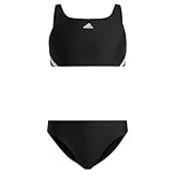 Adidas Ib6001 3S Bikini Badeanzug Mädchen Schwarz - Weiß 1314