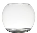 INNA-Glas Kerzen Kugelvase TOBI Earth aus Glas, klar, 20cm, Ø25cm - Kerzenglas