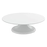 Tortenplatten rund, Maße ca. 32 cm x 10 cm, mit Drehfuß, Weiß