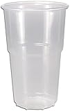 800 Trinkbecher Bierbecher Ausschankbecher 400ml 0,4l mit Schaumrand transparent/klar...